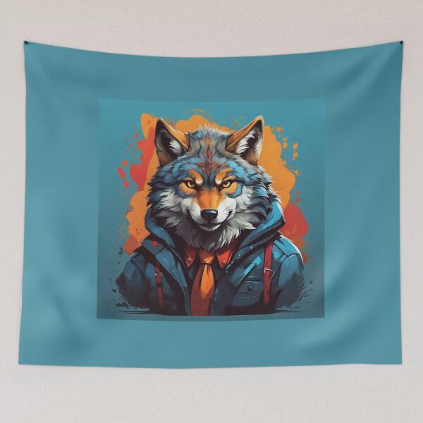 Item preview, the wolf with Urban Instinct designed and sold by Indoni.