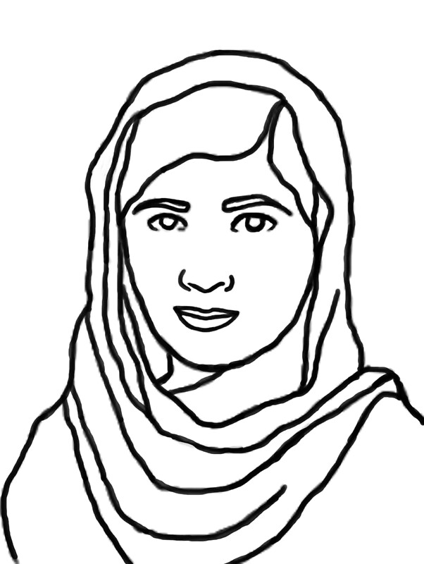 "Malala Yousafzai " by alice1ally Redbubble