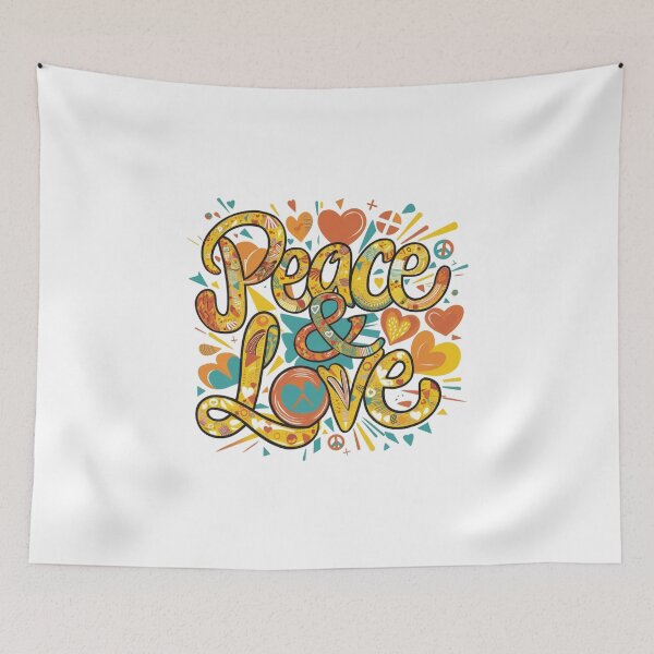 Item preview, Peace & Love designed and sold by Gentle40Winks.