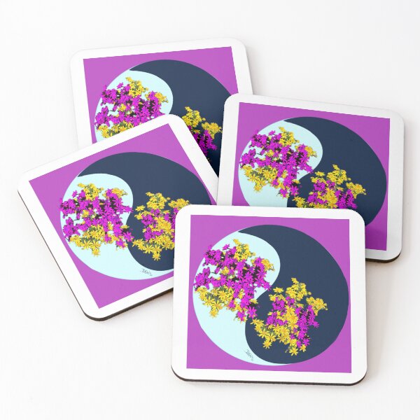 Item preview, Yin Yang Flowers designed and sold by bibiwildstudio.