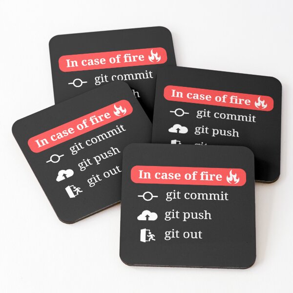 Item preview, Git - In case of fire designed and sold by never2crazy.