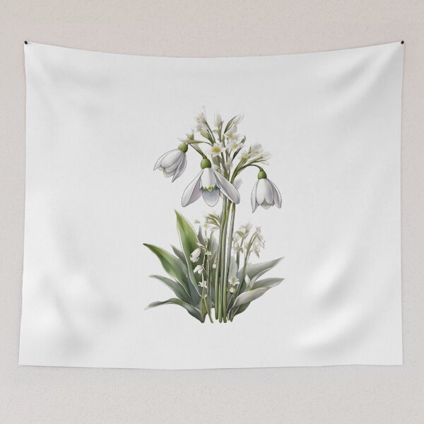 Item preview, Snowdrop (Galanthus nivalis) designed and sold by HOMETOWN86.