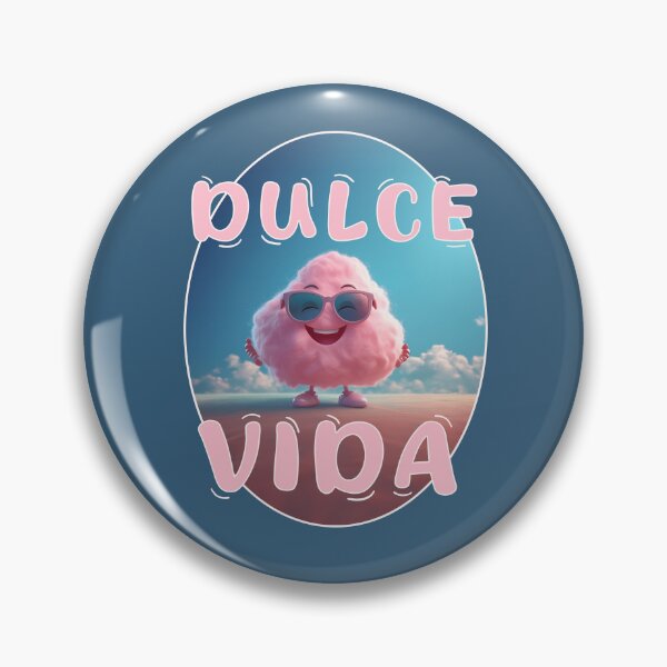 Item preview, Dulce vida positive spanish quotes, cotton candy illustration happy love for life designed and sold by La Loca.