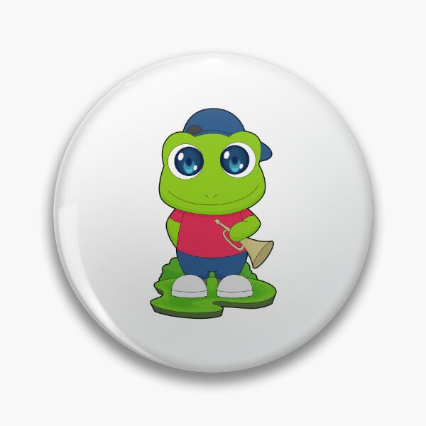 Item preview, Frog Musician Trumpet Music designed and sold by Snabdesign84.
