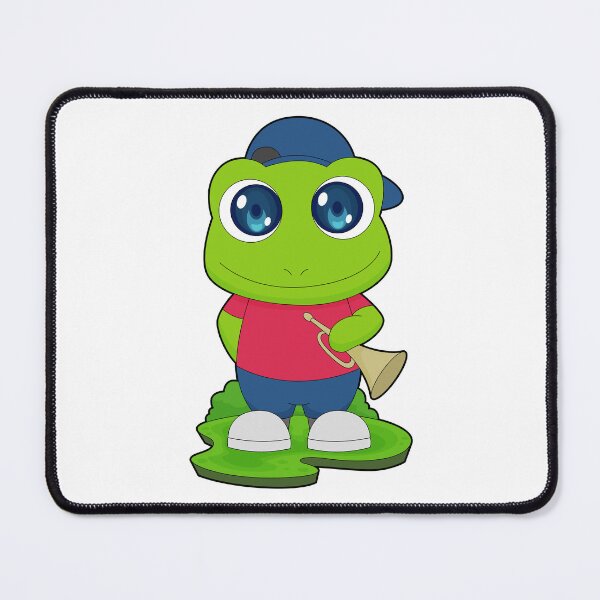 Item preview, Frog Musician Trumpet Music designed and sold by Snabdesign84.