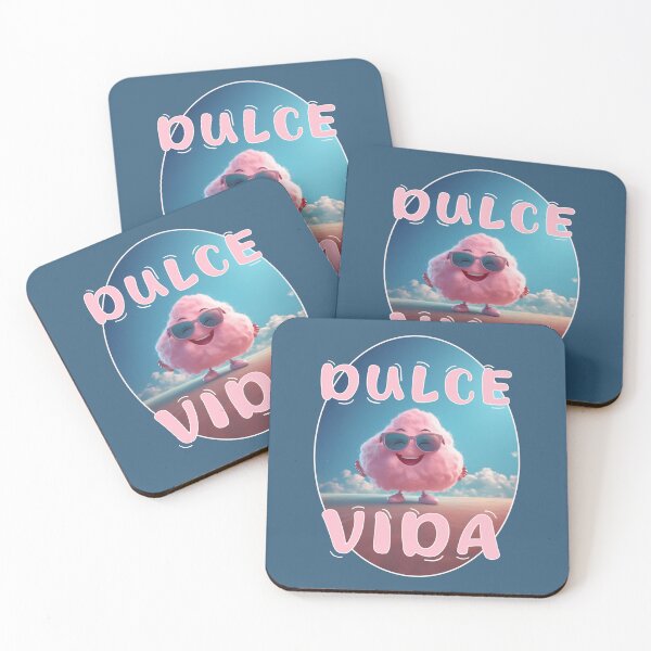 Item preview, Dulce vida positive spanish quotes, cotton candy illustration happy love for life designed and sold by La Loca.