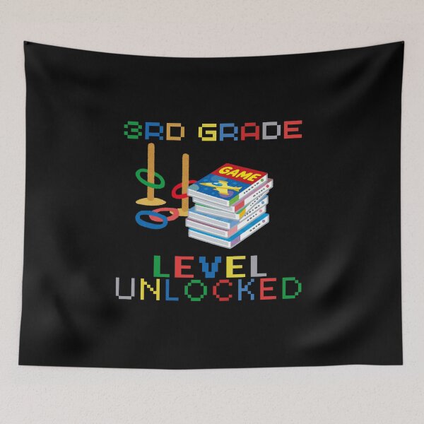 Item preview, Level Up 3rd Grade Unlocked Back to School Video Gamer designed and sold by sumajouda.