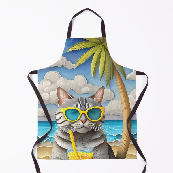 Item preview, Cat on the beach designed and sold by m-litomirskaya.