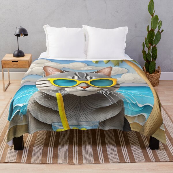 Item preview, Cat on the beach designed and sold by m-litomirskaya.