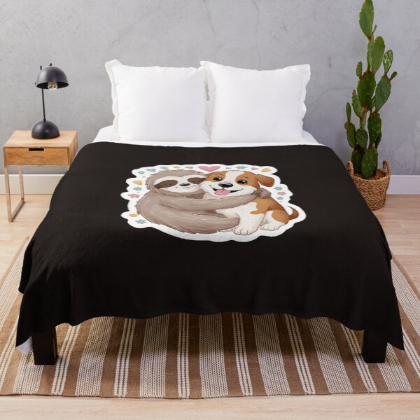 Item preview, Cute Sloth and Dog Friendship for Pug Lover designed and sold by Laugh-Lines.