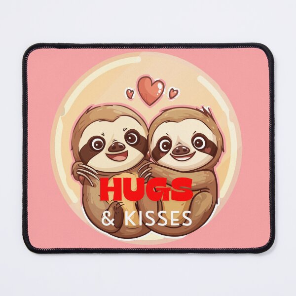Item preview, Sloths Love sticker (hugs and kisses) designed and sold by Mini-magaze.
