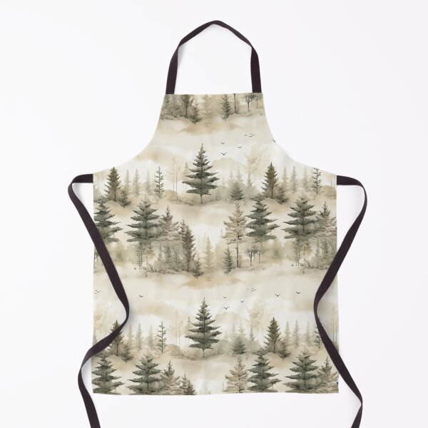 Item preview, Pine Tree Forest Ink Wash Watercolor Patterns designed and sold by Mandie Kuo.