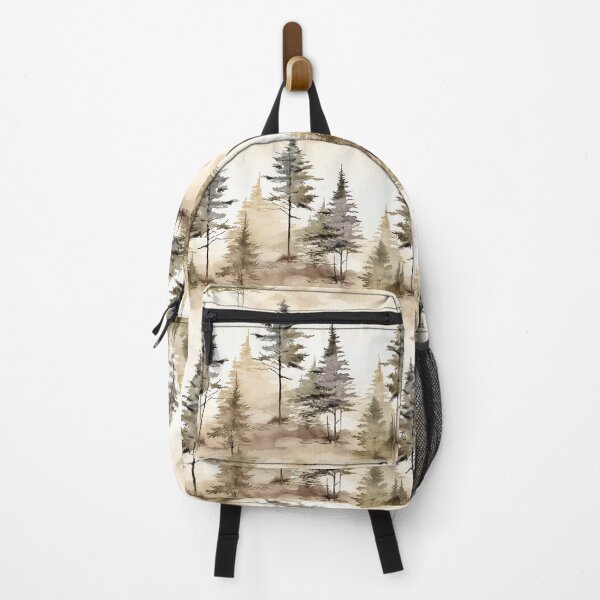 Item preview, Pine Tree Forest Ink Wash Watercolor Patterns designed and sold by Mandie Kuo.