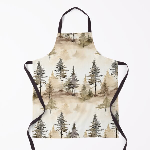 Item preview, Pine Tree Forest Ink Wash Watercolor Patterns designed and sold by Mandie Kuo.
