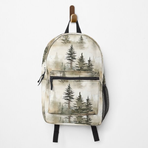 Item preview, Pine Tree Forest Ink Wash Watercolor Patterns designed and sold by Mandie Kuo.