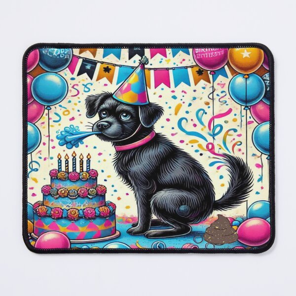 Item preview, Playful Birthday Dog Surprise designed and sold by Willyboy16.