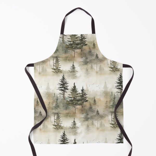 Item preview, Pine Tree Forest Ink Wash Watercolor Patterns designed and sold by Mandie Kuo.