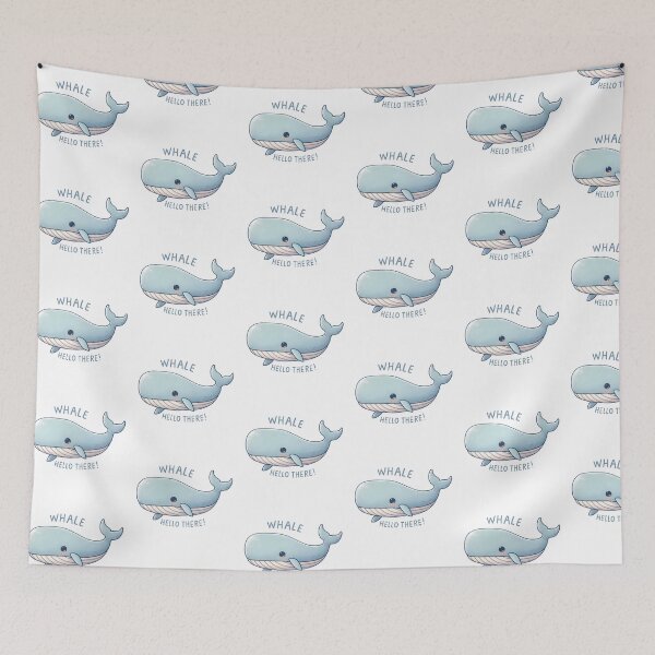 Item preview, Cute Whale Saying Hello designed and sold by UmbrellaStudio1.