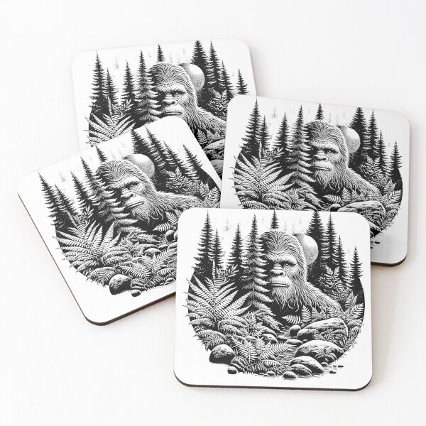 Item preview, Bigfoot hiding in nature designed and sold by Nerdlight.