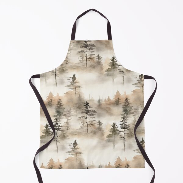 Item preview, Pine Tree Forest Ink Wash Watercolor Patterns designed and sold by Mandie Kuo.