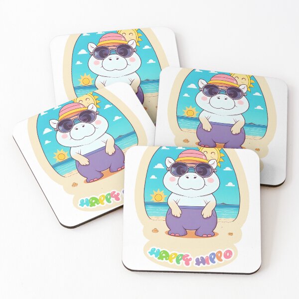 Item preview, happy hippo designed and sold by aliraweb.