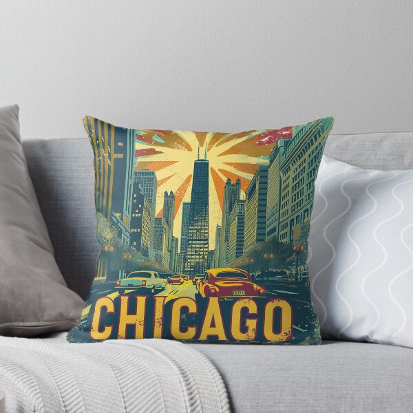 Item preview, Chicago Poster Retro Chicago Art designed and sold by nomiraclehere.