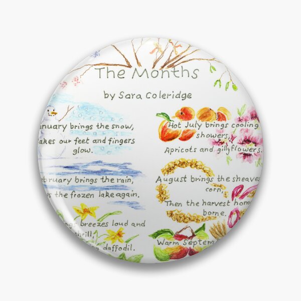 Item preview, The Months by Sara Coleridge designed and sold by LymphomaLass.