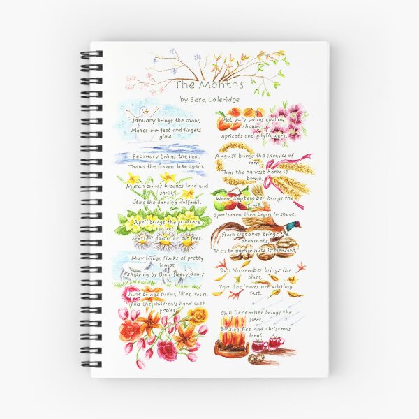 Item preview, The Months by Sara Coleridge designed and sold by LymphomaLass.