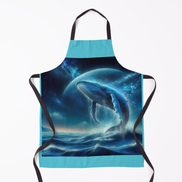 Item preview, Blue Whale Jumping out of the Ocean with Dawn on the Horizon designed and sold by CattyCornerPOD.