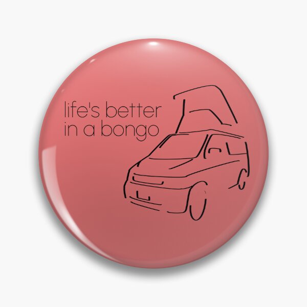 Item preview, life's better in a bongo simplistic outline in black designed and sold by LocalOddball.