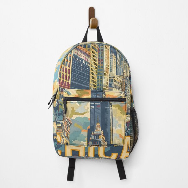 Item preview, Chicago Poster Retro Chicago Art designed and sold by nomiraclehere.