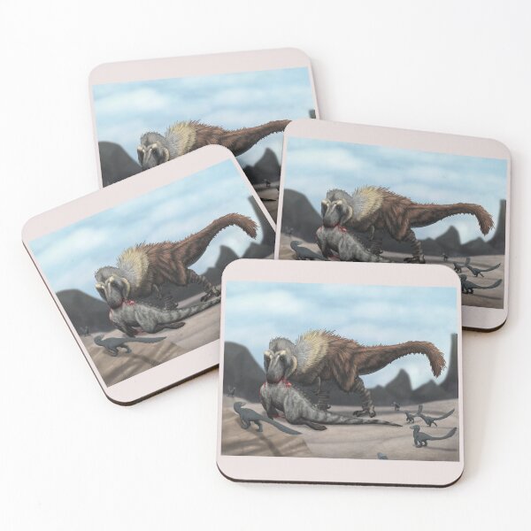 Item preview, Tyrannosaurus rex after a Successful hunt at the beach designed and sold by Dino-drawings.