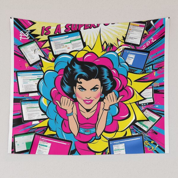 Item preview, Pop Art Poster: Knowledge is Power (Google Search is Superpower) designed and sold by Frame of Mind .