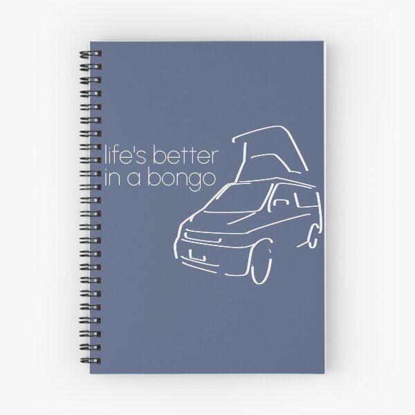 Item preview, life's better in a bongo simplistic outline in white designed and sold by LocalOddball.
