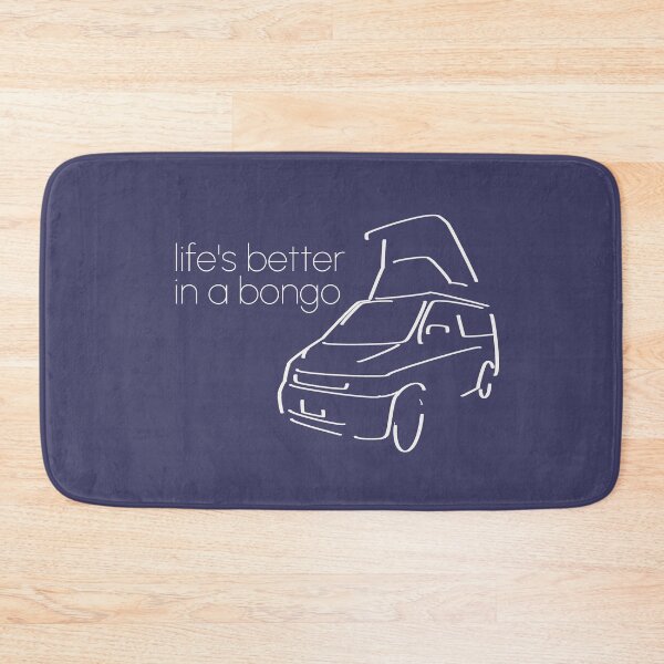 Item preview, life's better in a bongo simplistic outline in white designed and sold by LocalOddball.