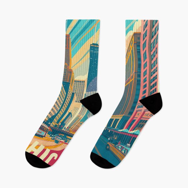 Item preview, Chicago Poster Retro Chicago Art designed and sold by nomiraclehere.