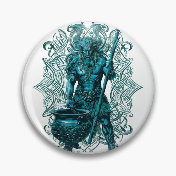 Item preview, The Dagda. Great Celtic Pagan God of Ireland Abstract designed and sold by CELTIC-DESIGNS.