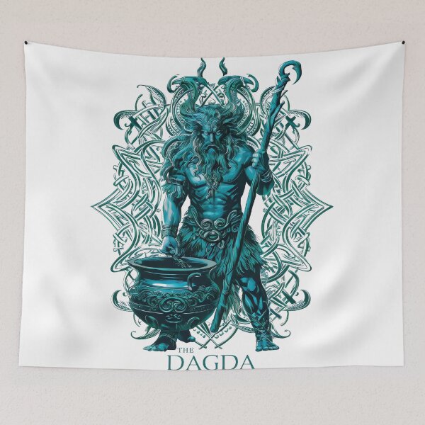 Item preview, The Dagda. Great Celtic Pagan God of Ireland Abstract designed and sold by CELTIC-DESIGNS.