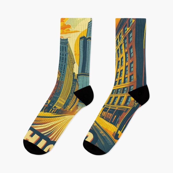 Item preview, Chicago Poster Retro Chicago Art designed and sold by nomiraclehere.