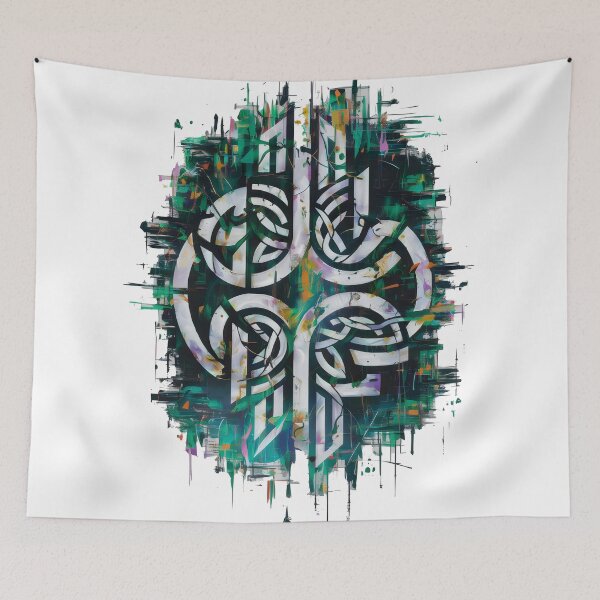 Item preview, Abstract Irish Celtic Cross Fashion Design designed and sold by CELTIC-DESIGNS.
