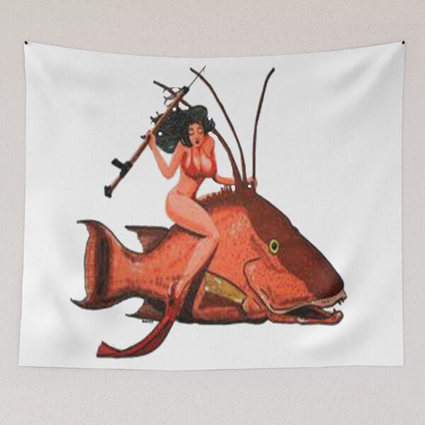Item preview,  HOGFISH SPEARFISHING WOMAN designed and sold by DonnieWright.