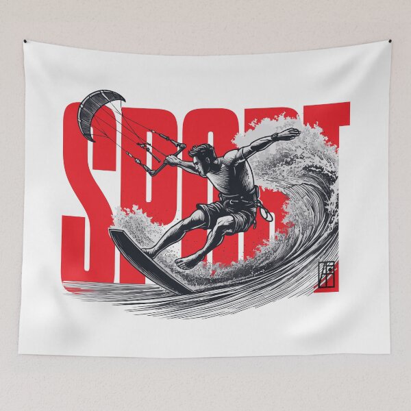 Item preview, DEPORTE - Kitesurf - Kitesurfer - HOMBRE - 1 designed and sold by ArtProjectShop.