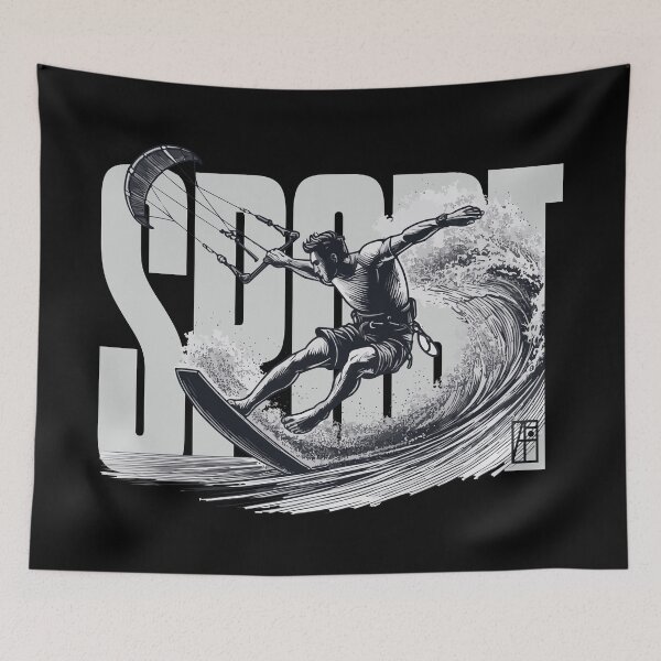 Item preview, SPORT - Kitesurfing - Kitesurfer - MEN - 2 designed and sold by ArtProjectShop.
