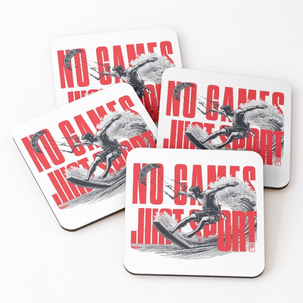 Item preview, NO GAMES JUST SPORT - Kitesurfing - Kitesurfer - MEN - 1 designed and sold by ArtProjectShop.