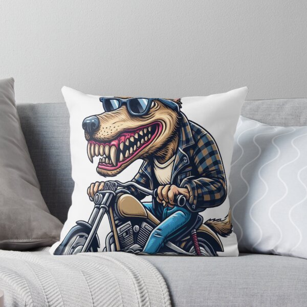 Item preview, Dog Riding Motorcycle  Vintage Subversive Cartoon designed and sold by kustomart.