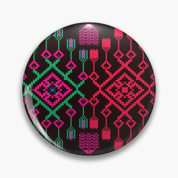Item preview, Pattern pixel art seamless ethnic geometric design for fabric designed and sold by Nonnipa.
