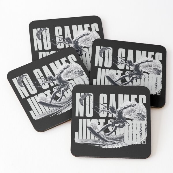 Item preview, NO GAMES JUST SPORT - Kitesurfing - Kitesurfer - MEN - 2 designed and sold by ArtProjectShop.