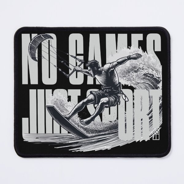 Item preview, NO GAMES JUST SPORT - Kitesurfing - Kitesurfer - MEN - 2 designed and sold by ArtProjectShop.