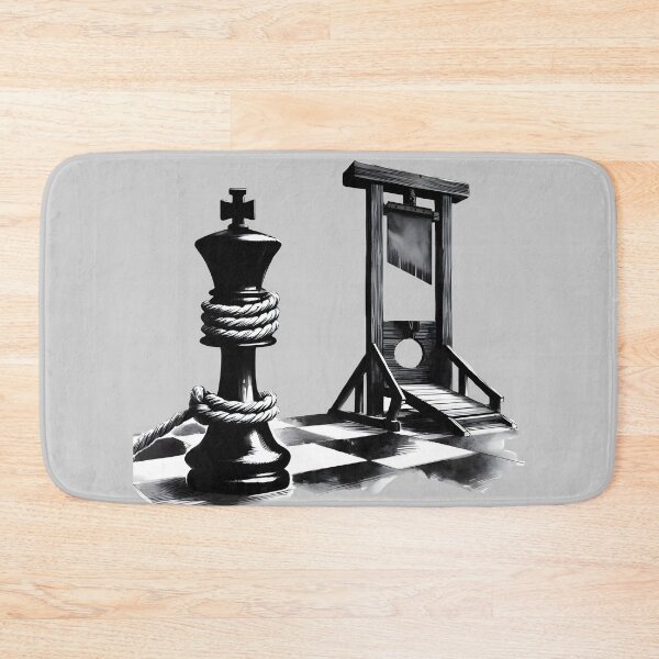 Item preview, Chess King facing Guillotine designed and sold by Nabucodonoshop.