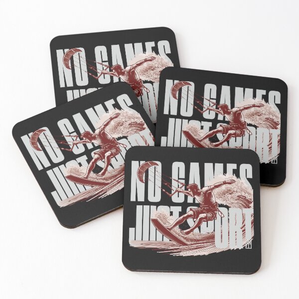 Item preview, NO GAMES JUST SPORT - Kitesurfing - Kitesurfer - MEN - 3 designed and sold by ArtProjectShop.